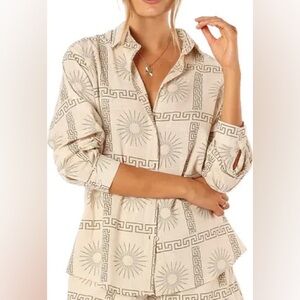 🌞 Perfect PETAL & PUP Penny Geo Print Top XL 🌞